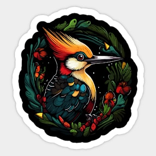 Woodpecker Happiness Sticker